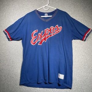 Vtg Russell Athletic Expos Jersey Shirt XL E.‎ Alvarado #2 Made In USA